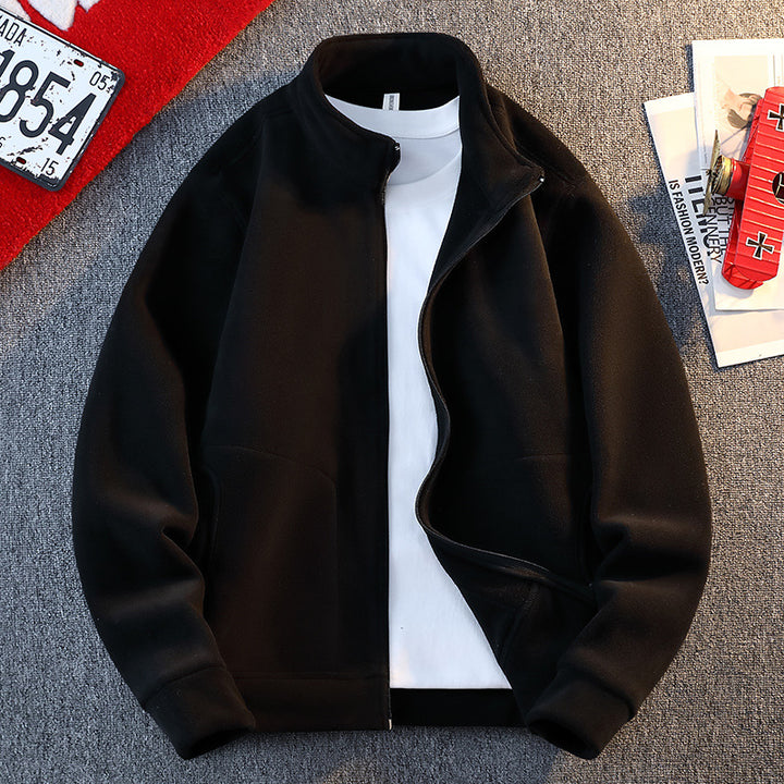 Herren Fleecejacke mit praktischen Taschen und durchgehendem Reißverschluss Echoarchiv