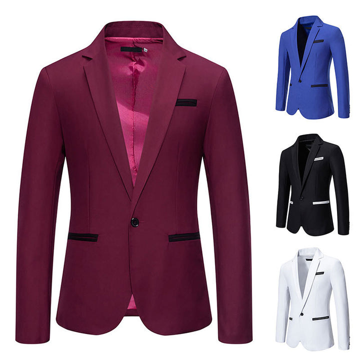 Herren eleganter Blazer mit modischem Schnitt und feinen Akzenten Echoarchiv