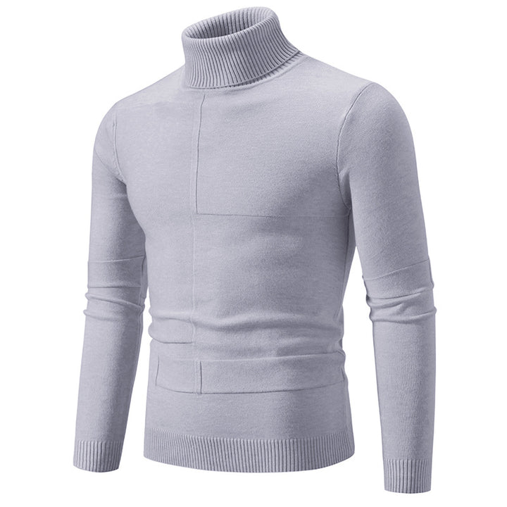 Herren Hochabschließender Strickpullover mit modischem Schnitt Echoarchiv