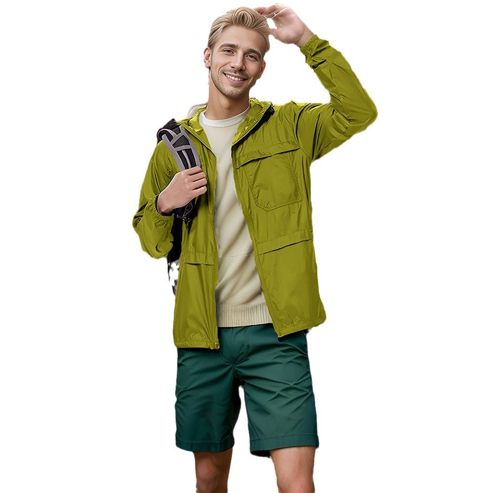Herren leichte und atmungsaktive Outdoor-Jacke mit Kapuze Echoarchiv