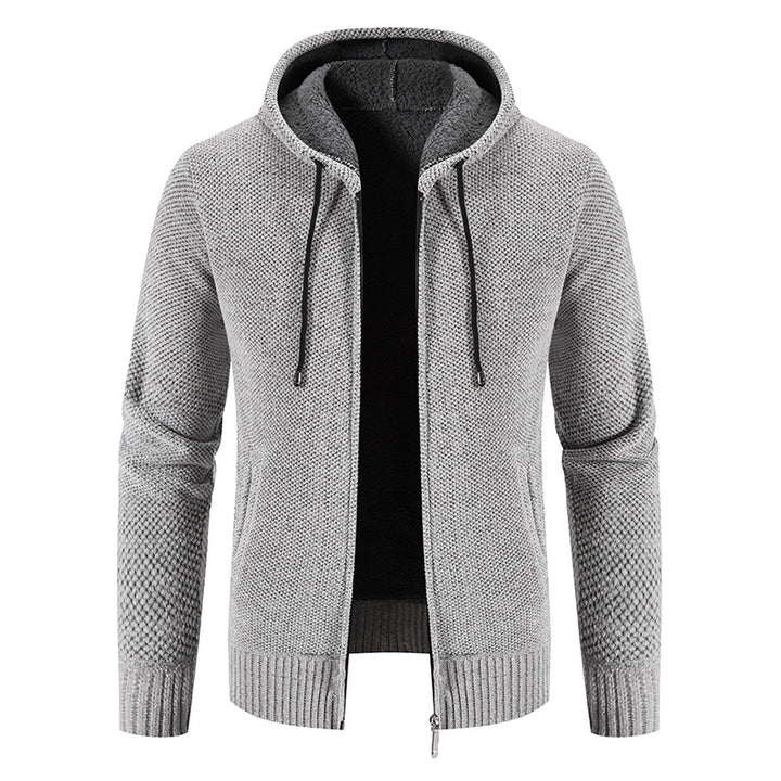 Herren Kapuzenjacke mit weichem Innenfutter und innovativem Design Echoarchiv