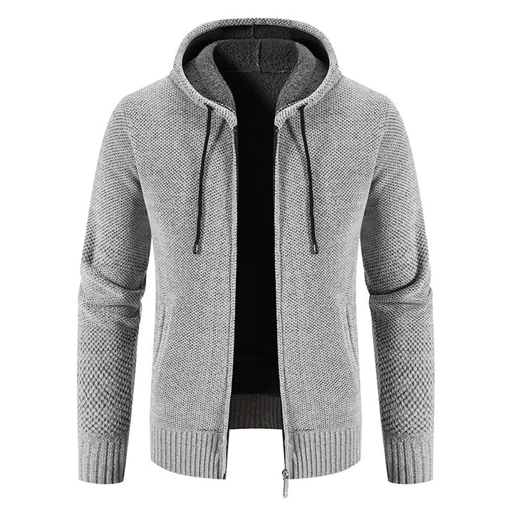 Herren Kapuzenjacke mit weichem Innenfutter und innovativem Design Echoarchiv