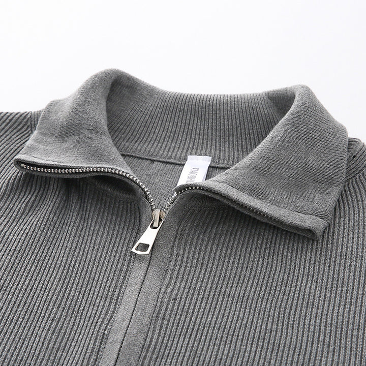 Damen Modische Strickjacke mit Stehkragen Echo Archiv
