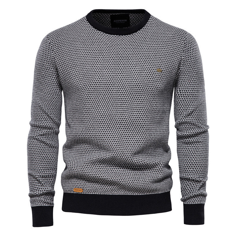 Herren Strickpullover im modernen Wabenmuster mit angenehmem Tragegefühl Echoarchiv