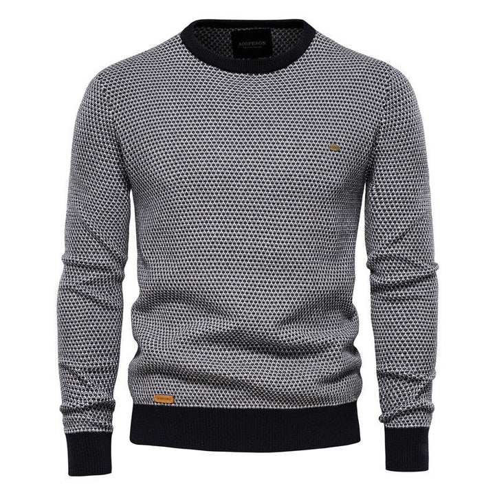 Herren Strickpullover im modernen Wabenmuster mit angenehmem Tragegefühl Echoarchiv
