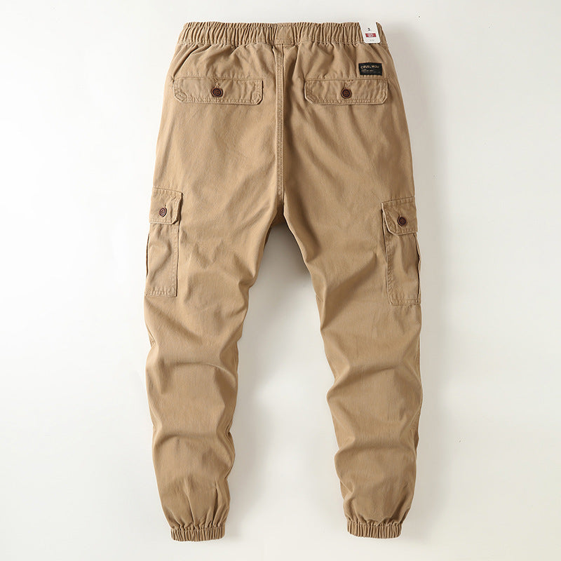 Herren Cargohose im Jogger‑Stil mit Tunnelzug, Knöchelbündchen und Multifunktionstaschen Echoarchiv