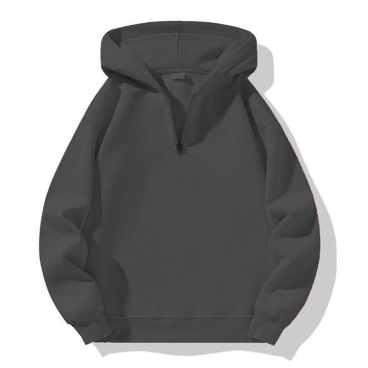 Herren sportlicher Kapuzenpullover mit halbem Reißverschluss Echoarchiv