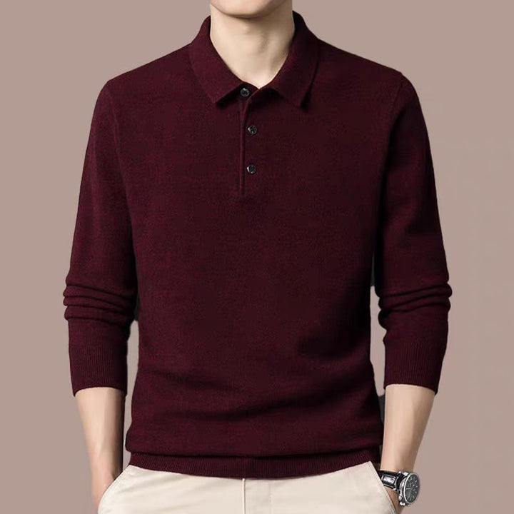 Herren langärmliges Poloshirt Echoarchiv