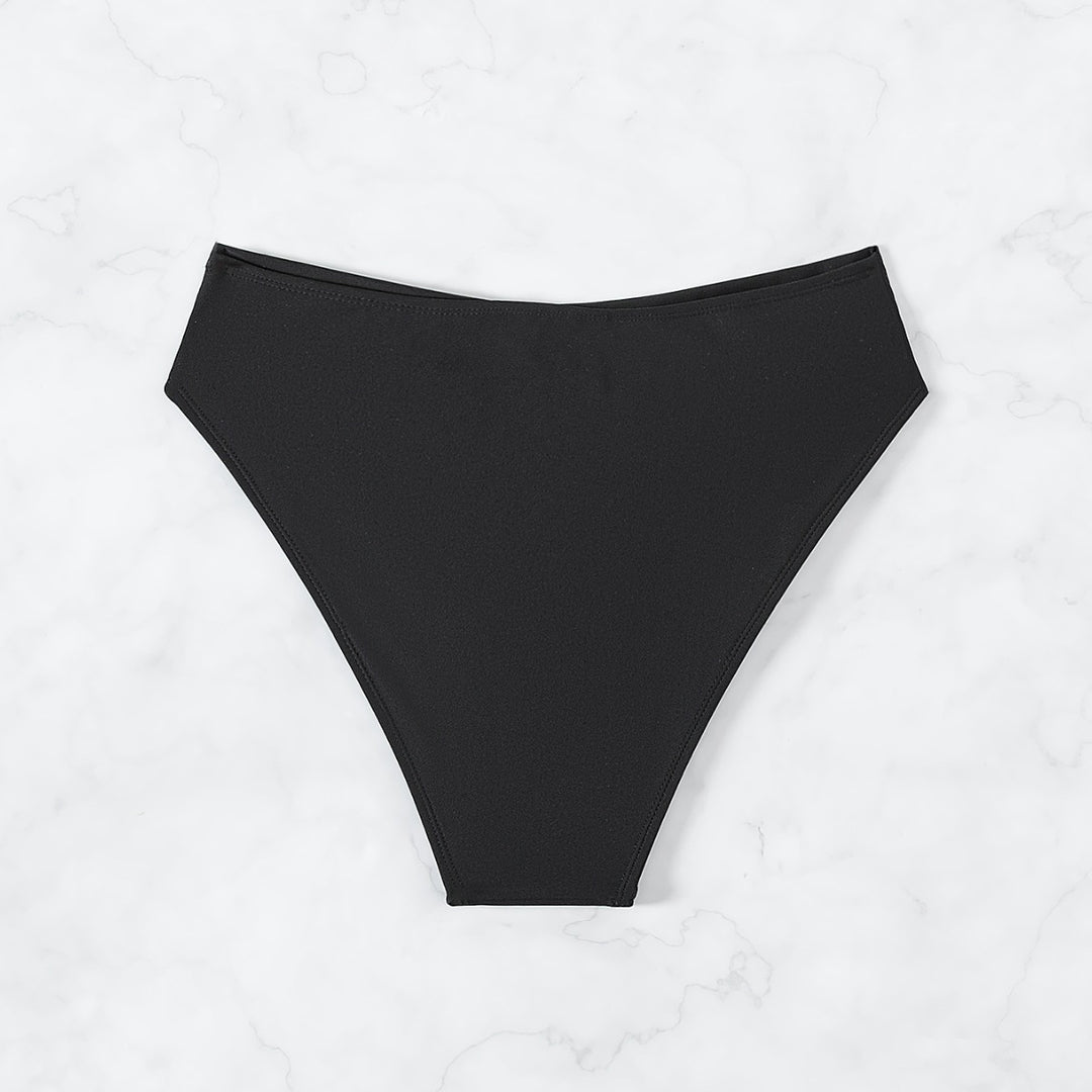 Damen Hochtaillierte Badehose mit eleganter Raffung Echo Archiv