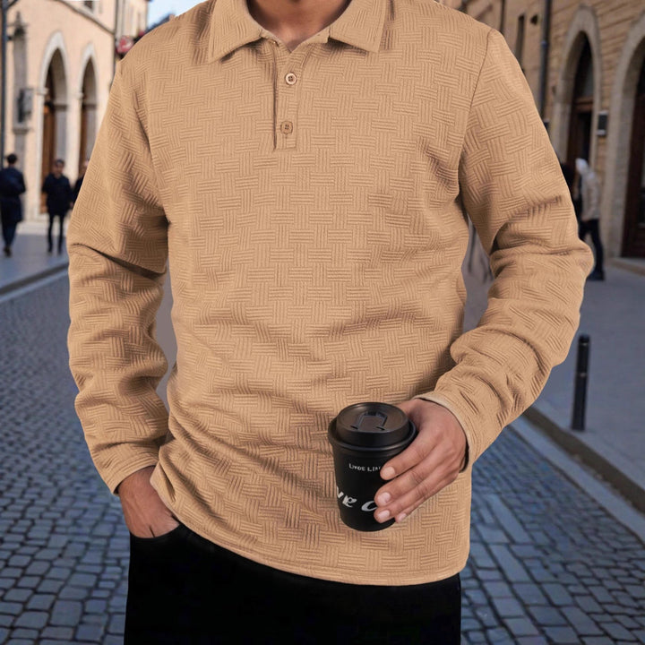 Herren Langarm Polo Hemd Echoarchiv