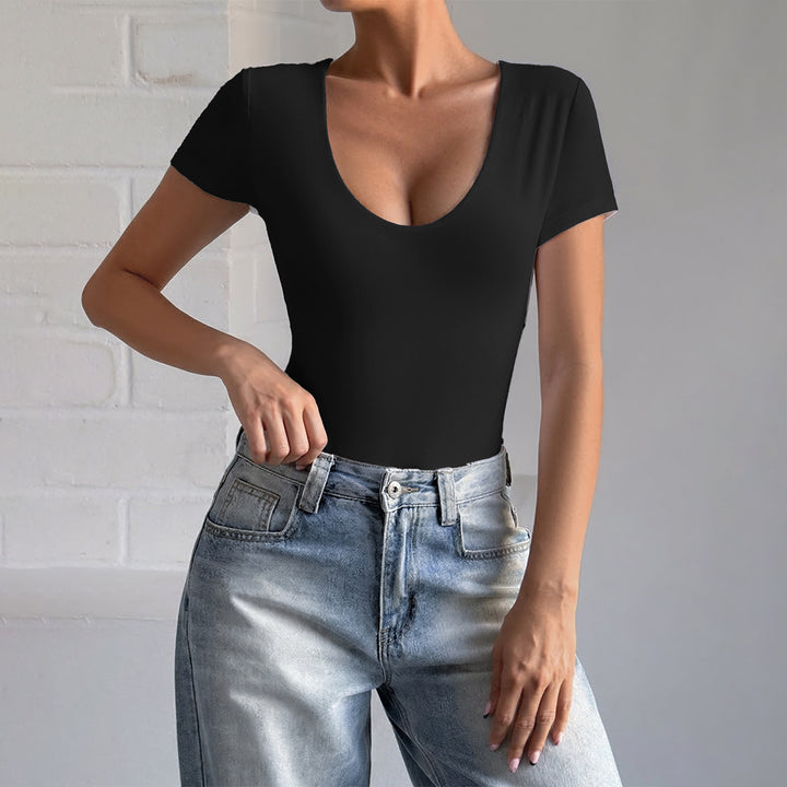 Damen Body mit tiefem Ausschnitt und seitlichen Einschnitten Echo Archiv