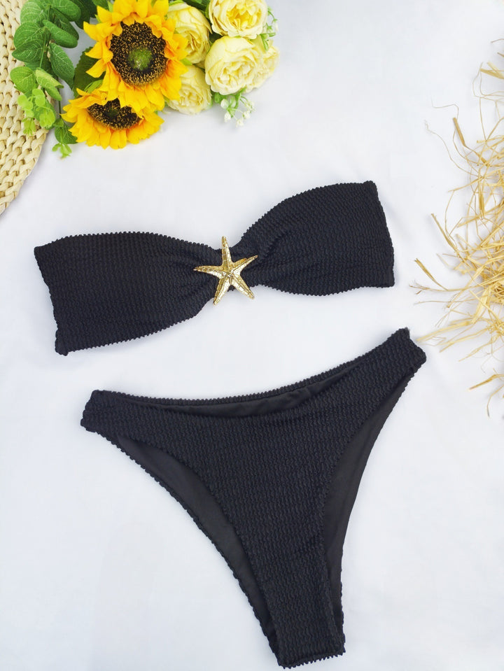 Damen Bikini-Set mit eleganter Schleifenverzierung und verstellbaren Trägern Echo Archiv