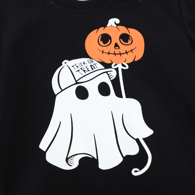 Jungen Kuschelsweatshirt mit gruseligem Halloween-Motiv Echo Archiv