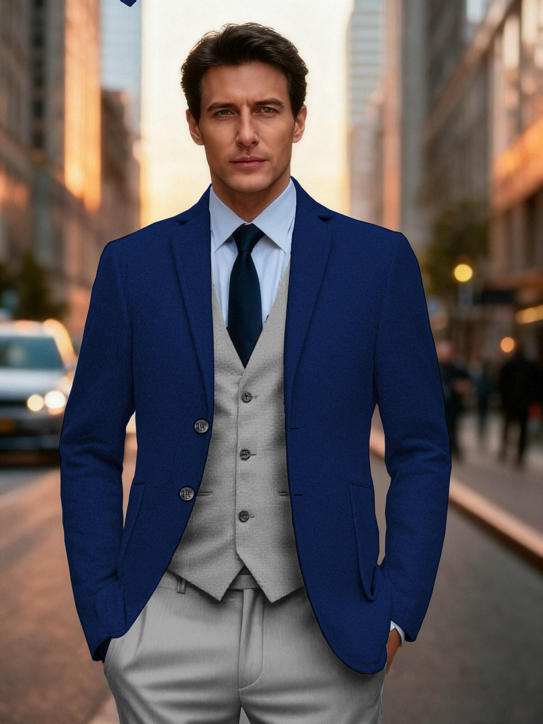 Herren klassischer einreihiger Blazer Echoarchiv