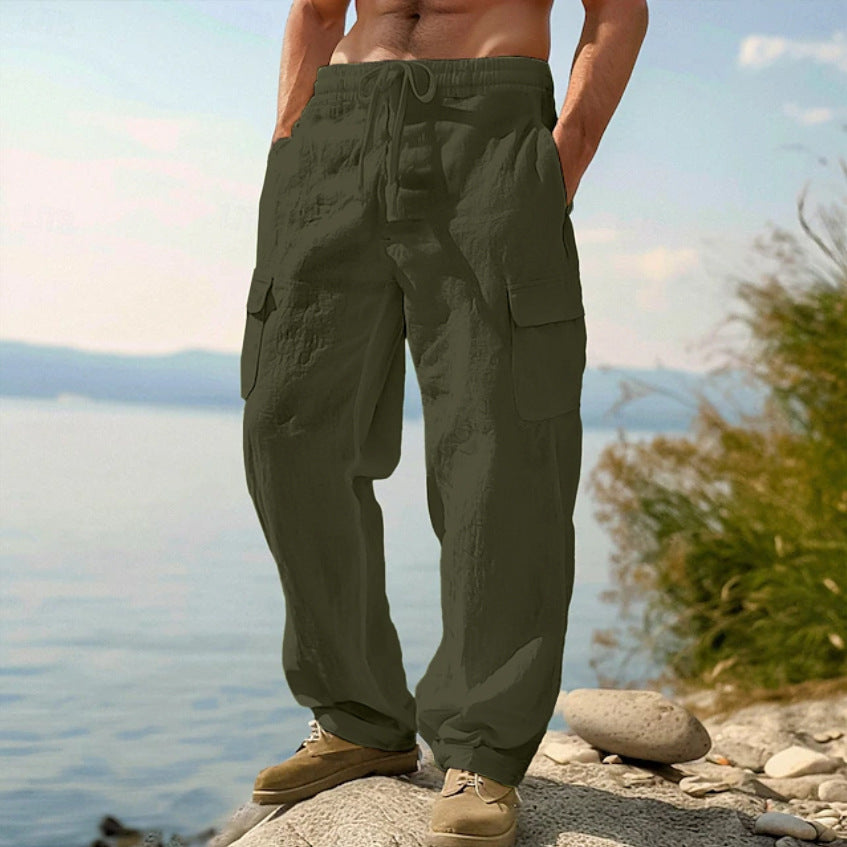 Herren Cargo-Hose mit vielfältigen praktischen Taschen und elastischem Bund Echoarchiv