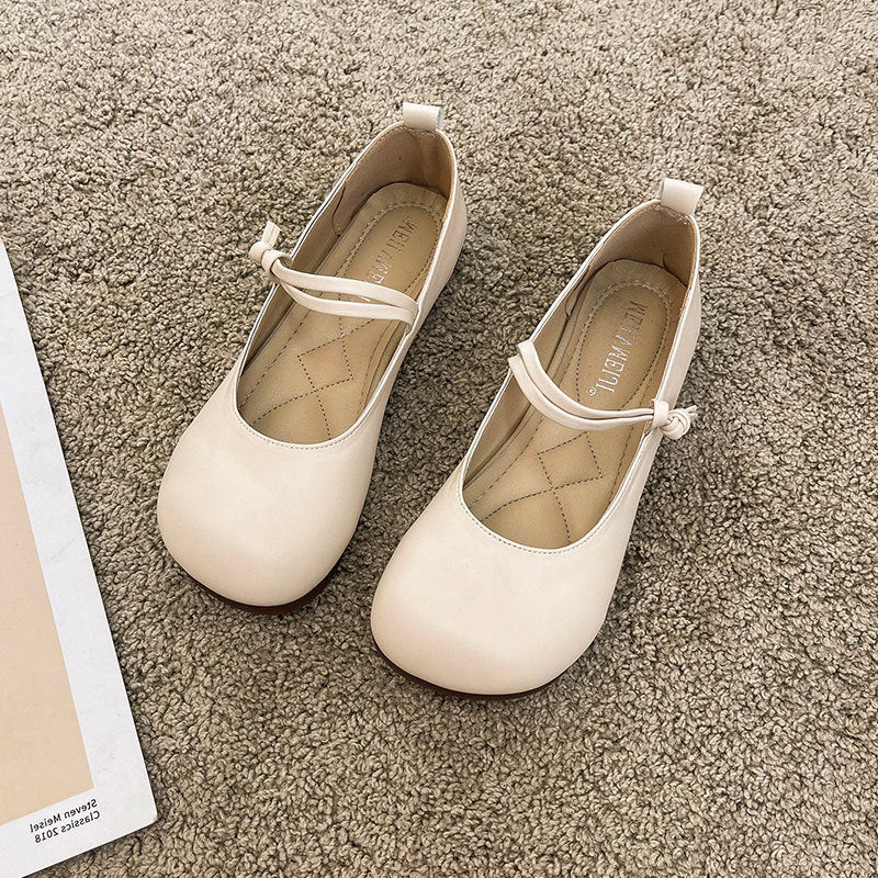 Damen Bequeme und elegante Ballerinas mit verstellbarem Riemen und weicher Innensohle – Lioré
