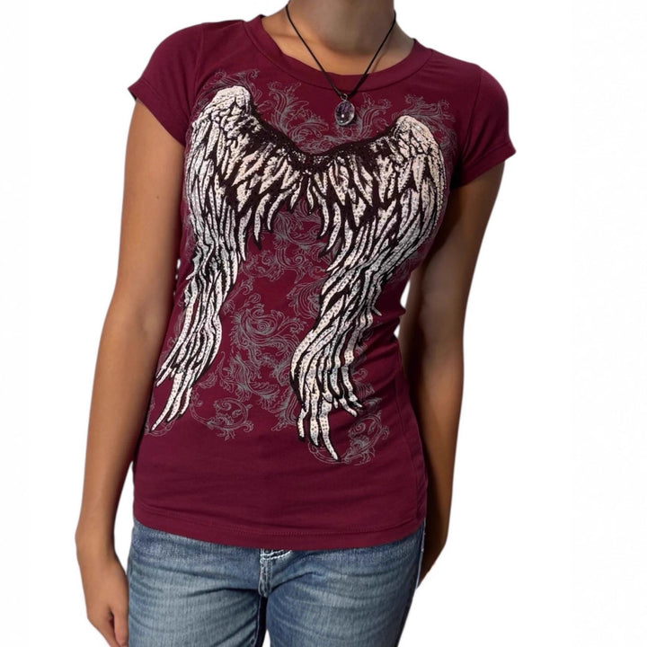 Damen T-Shirt mit Engelprint Echo Archiv