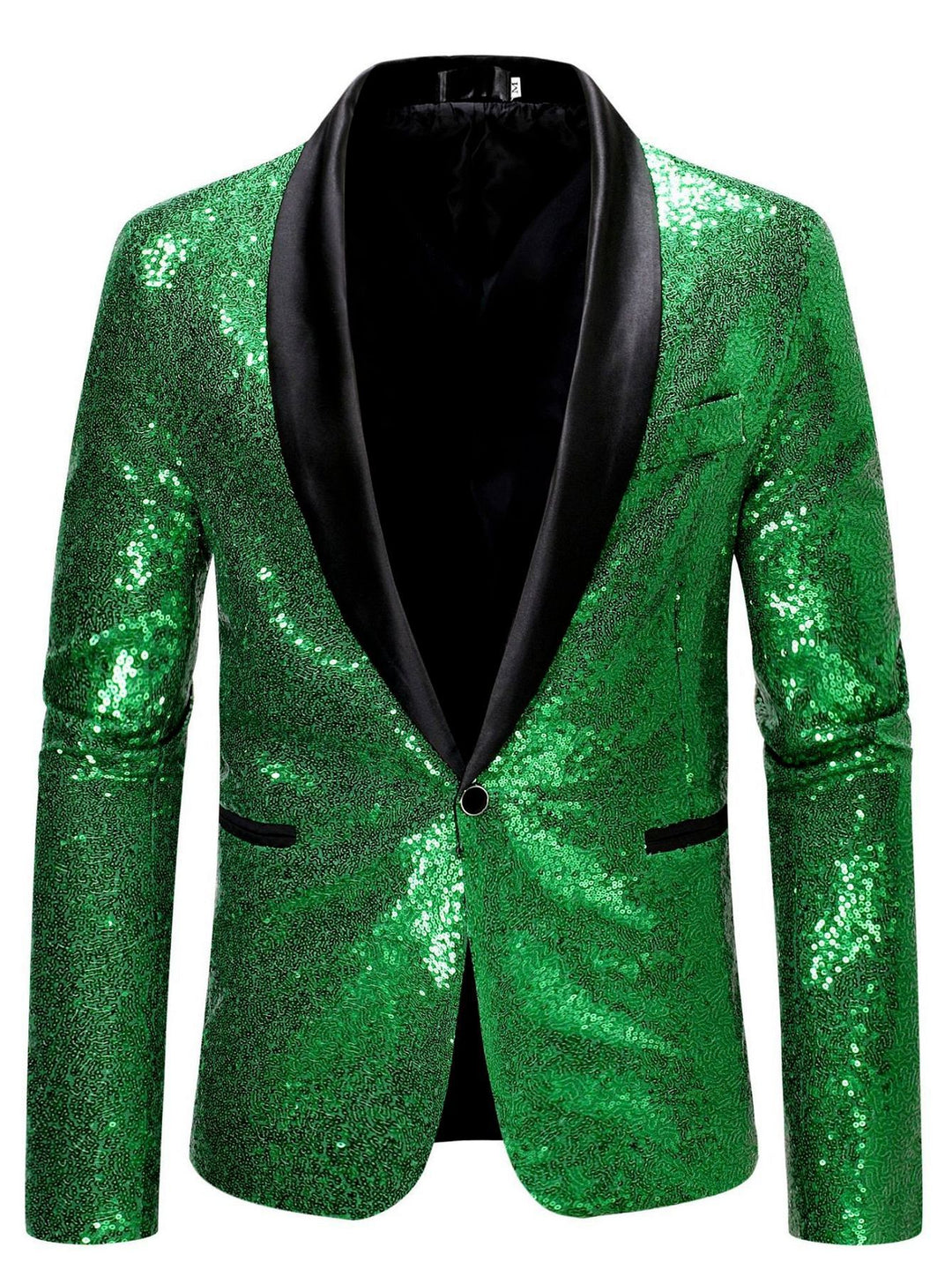 Herren glamouröse Pailletten-Anzugjacke Echoarchiv