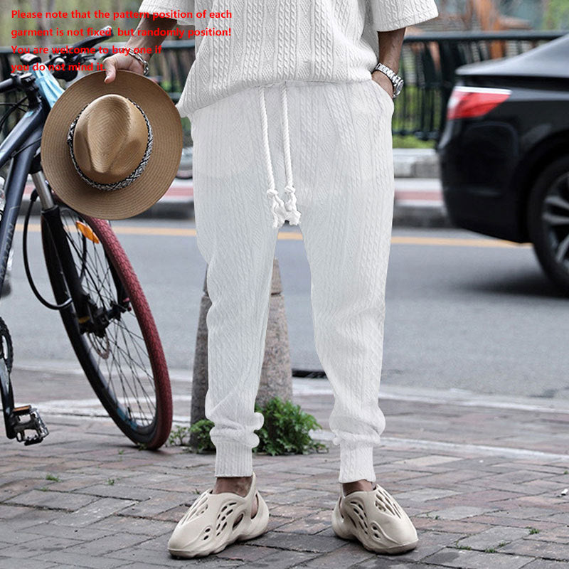 Herren lässige Sweatpants mit elastischem Bund und Kordelzug Echoarchiv
