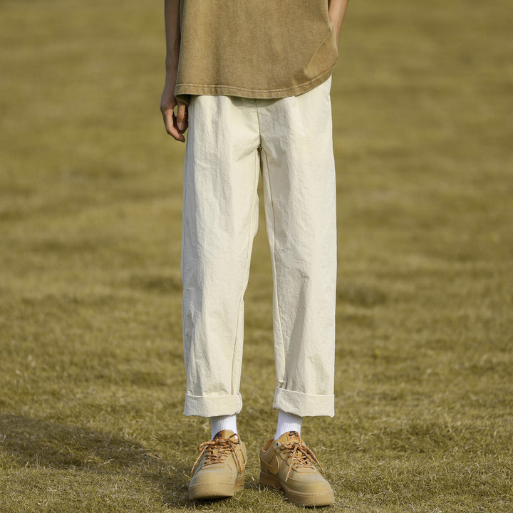 Herren lässige Chinohose mit umschlagbarem Saum Echoarchiv