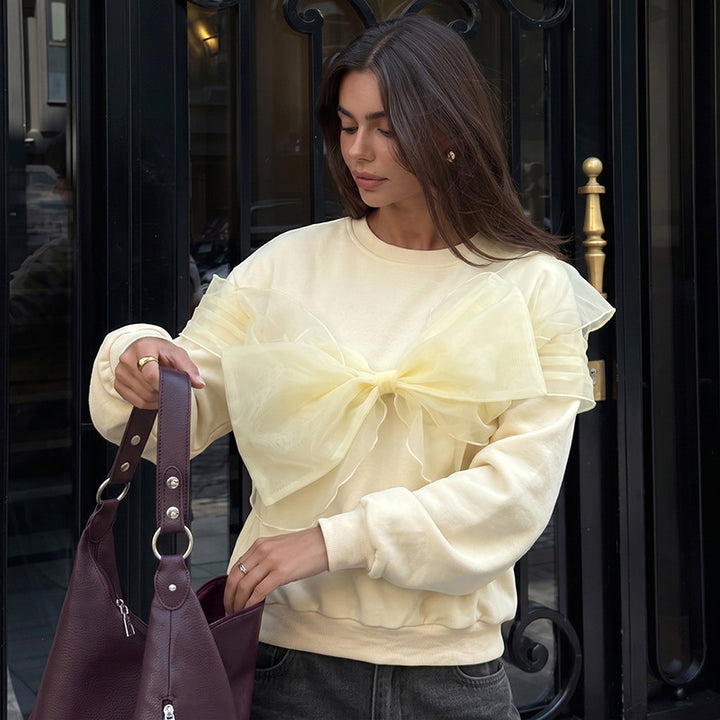 Damen Sweatshirt mit Statement-Schleife Echo Archiv