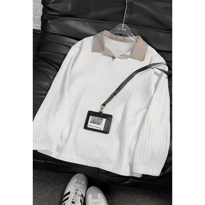 Damen Modisches Oversized Hemd mit kariertem Kragen Echo Archiv