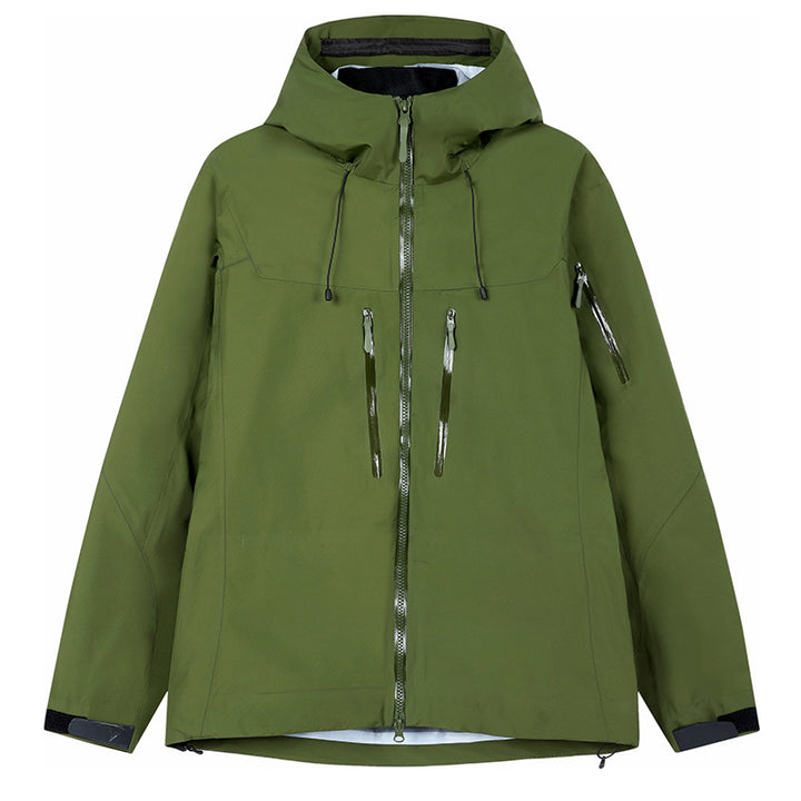 Herren Technische wasserdichte Outdoorjacke mit Kapuze und verschweißten Reißverschlüssen Echo Archiv