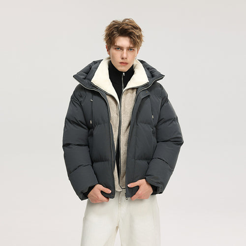 Damen Oversize-Steppjacke mit integriertem Fleece-Innenlayer und Kapuze Echo Archiv