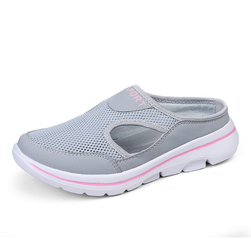 Damen nan atmungsaktive Netzgewebe-Slipper mit ergonomischem Komfortfußbett Echo Archiv