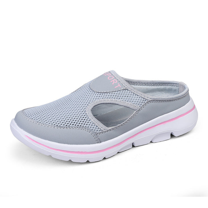 Damen nan atmungsaktive Netzgewebe-Slipper mit ergonomischem Komfortfußbett Echo Archiv