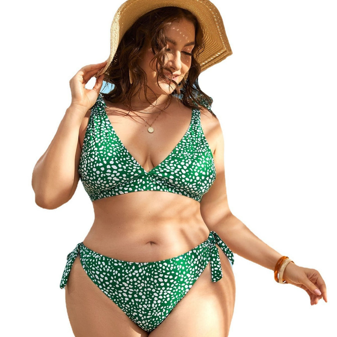 Damen Triangel-Bikini-Set mit verspieltem Knotendesign Echo Archiv