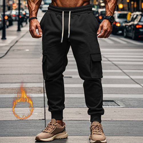 Herren Sportliche Cargo-Jogginghose mit elastischem Bund und praktischen Taschen Echoarchiv