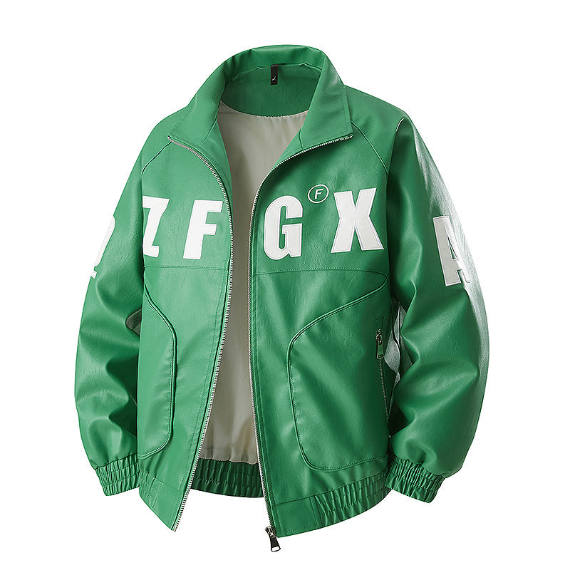 Herren Oversize Bomberjacke im Sportlichen Look mit großen Letter-Applikationen Echoarchiv