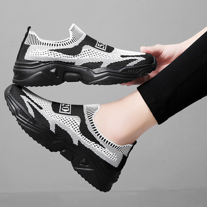 Damen nan nahtloser Strick-Sneaker mit sockenartigem Einstieg und geformter Komfortsohle Echo Archiv