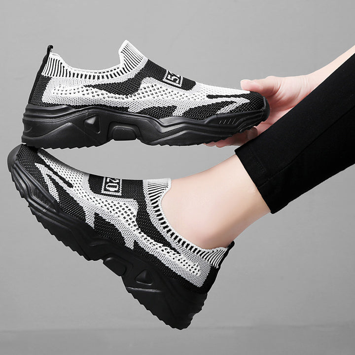 Damen nan nahtloser Strick-Sneaker mit sockenartigem Einstieg und geformter Komfortsohle Echo Archiv