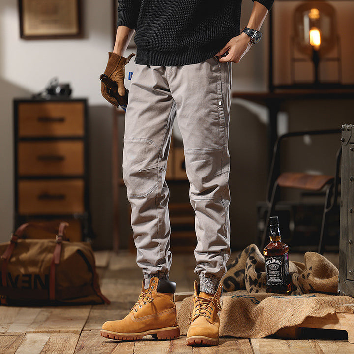 Herren Cargo-Joggerhose mit Knieeinsatz, Multifachtaschen und elastischem Saum Echo Archiv