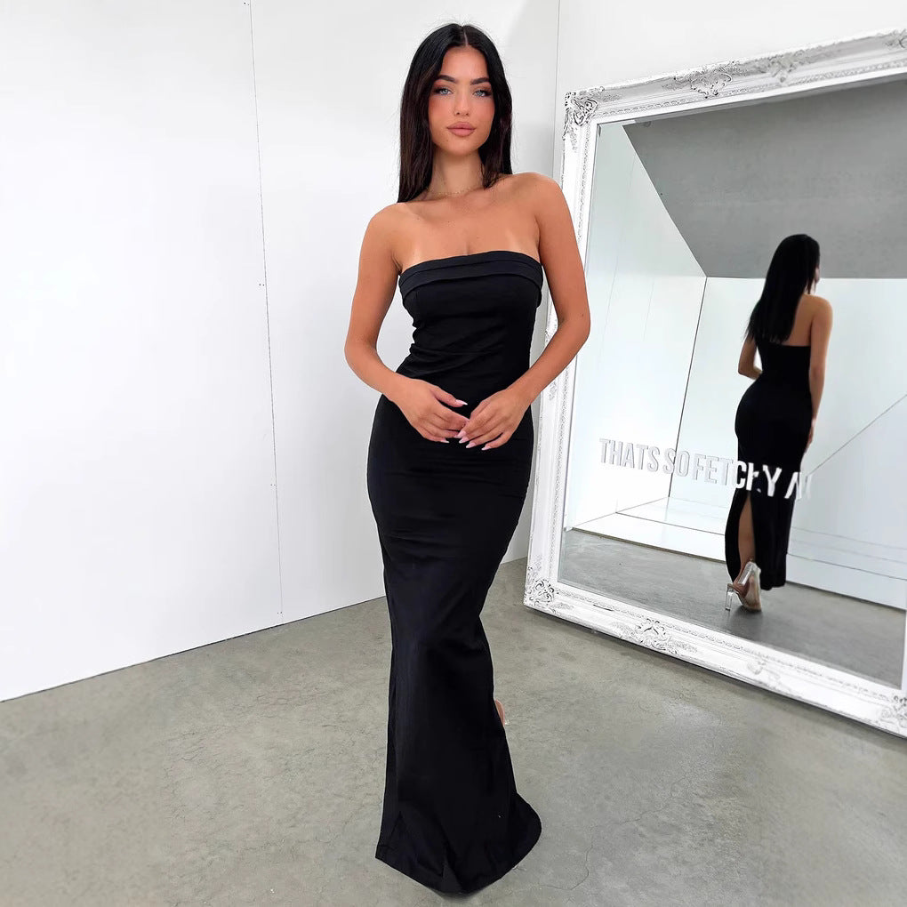 Damen Figurbetontes Bandeau-Kleid mit schmalem Schnitt und rutschfestem Design Echo Archiv