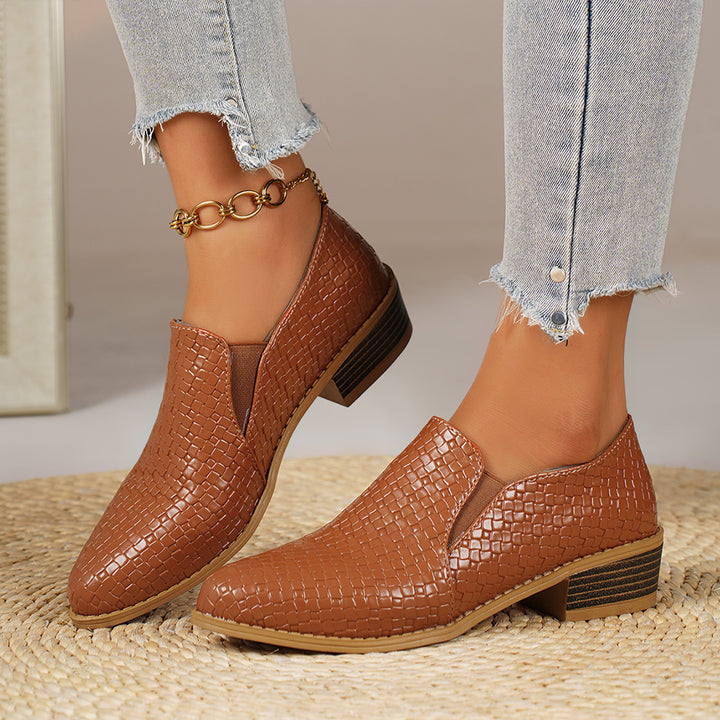 Damen Elegante Slipper mit Struktur-Design Echo Archiv