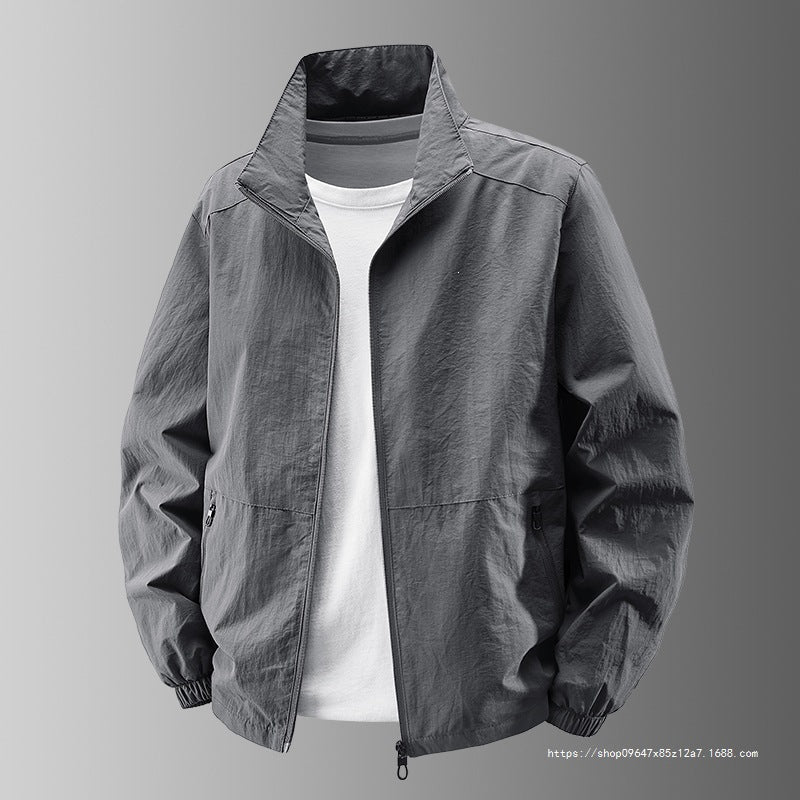 Herren Ultralight Technical Blousonjacke mit elastischen Bündchen, verdeckten Reißverschlusstaschen & atmungsaktivem Nylonmix Echo Archiv