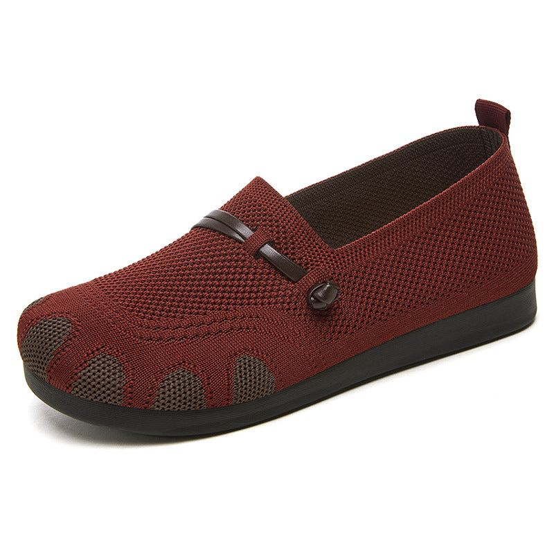 Damen nan gestrickter Komfort-Slipper mit Zehenoptik, elastischem Einstieg und stoßdämpfender EVA-Sohle Echo Archiv