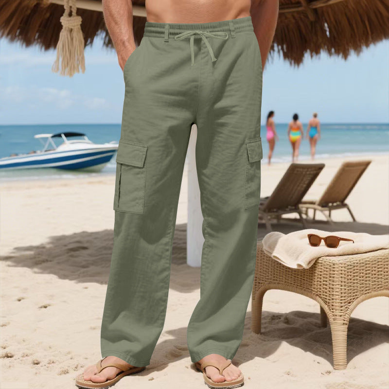 Herren Cargo-Hose mit elastischem Bund und funktionalen Taschen Echoarchiv