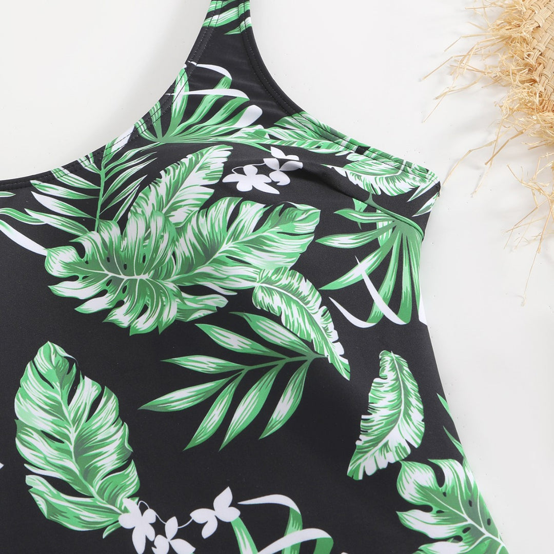 Damen Schwimmanzug mit floralem Muster und modischem Short-Design Echo Archiv