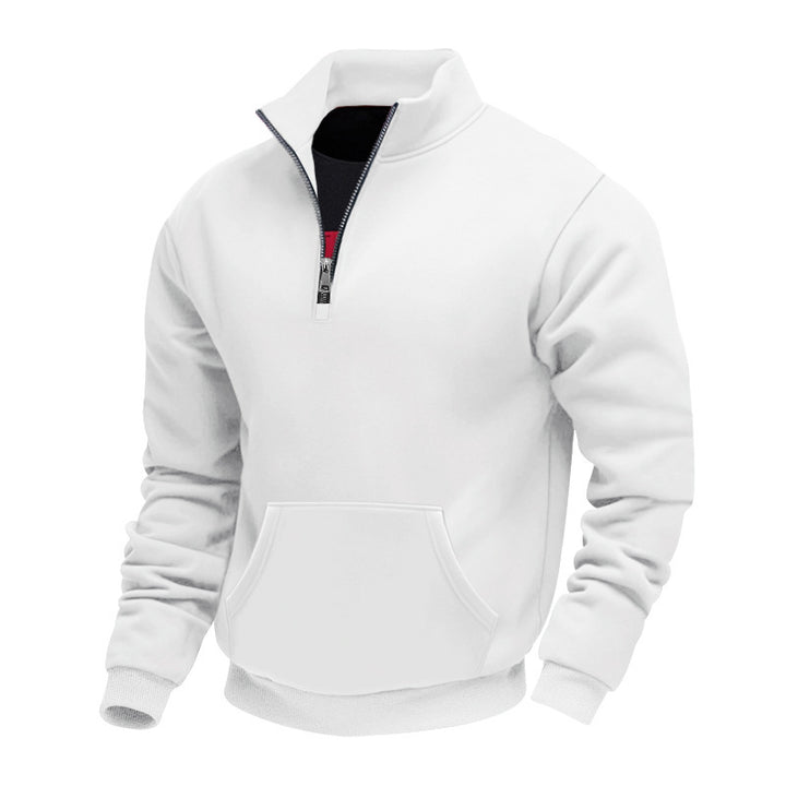 Herren Fleece pullover mit halbem Reißverschluss Echoarchiv