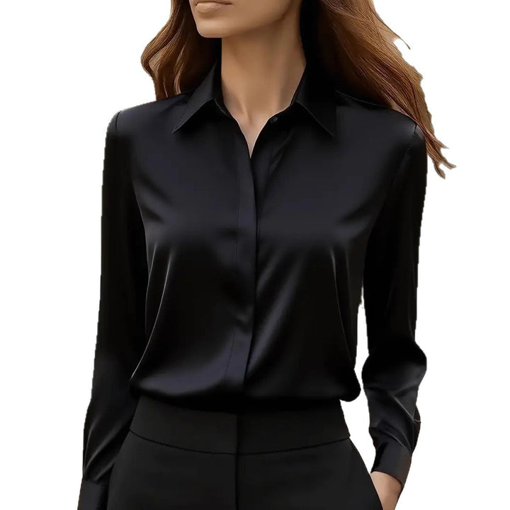 Damen Elegante satiniert Bluse Echo Archiv