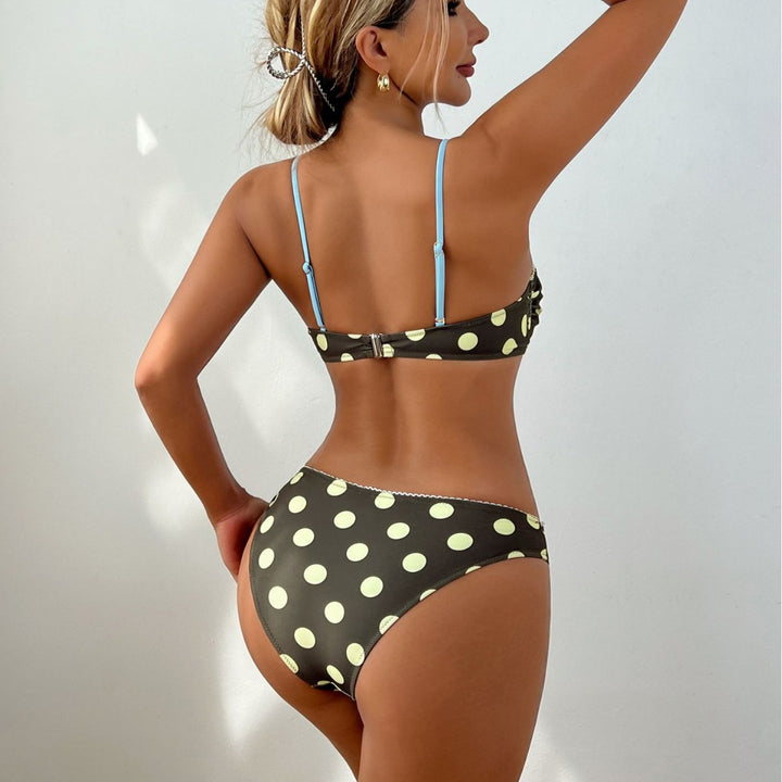 Damen Bunte gepunktete Bikini-Set Echo Archiv