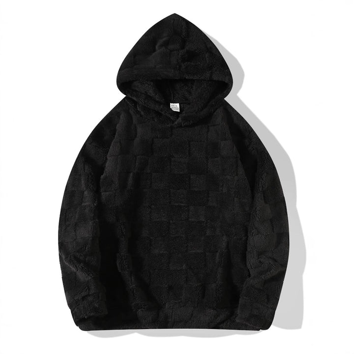 Herren Kuscheliger Hoodie mit strukturiertem Design Echoarchiv