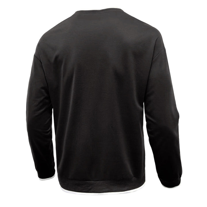 Herren lässiger Langarm-Sweater mit strukturiertem Design Echoarchiv