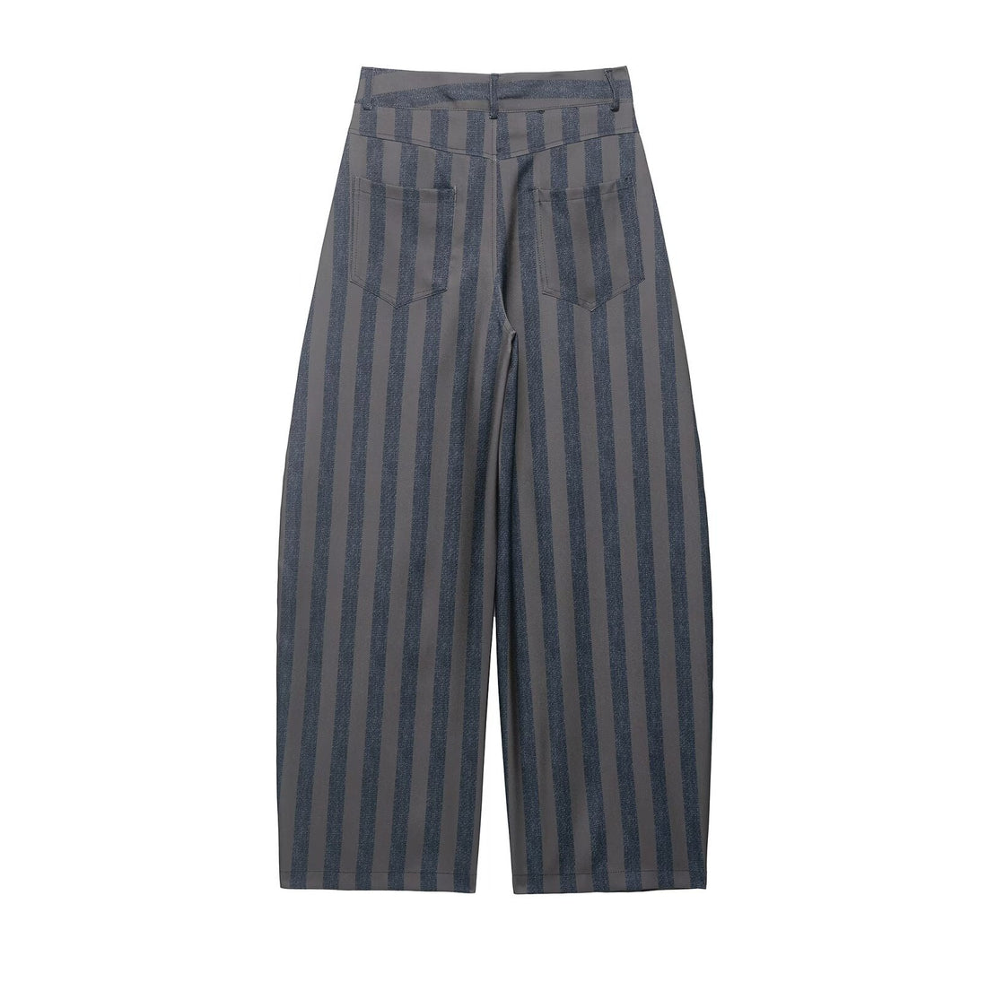 Damen Gestreifte Culotte-Hose mit hoher Taille und weitem Bein Echo Archiv