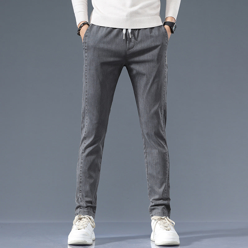 Herren stylische Chino-Hose mit verstellbarem Bund und modernen Details Echoarchiv