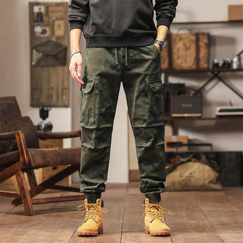 Herren Military-Style Cargo-Jogger aus Baumwollmix mit elastischem Tunnelzugbund und modularen Klappentaschen Echo Archiv